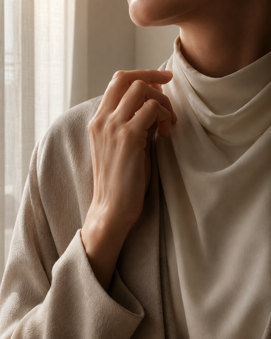Soft natural-light detail portrait